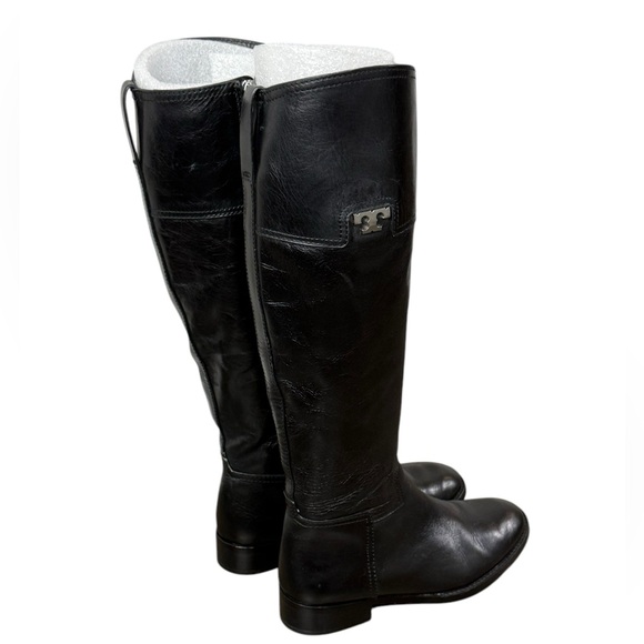 Tory Burch Black Leather Riding Boots NWOT - Picture 15 of 16